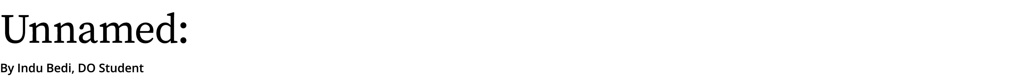 Unnamed: By Indu Bedi, DO Student